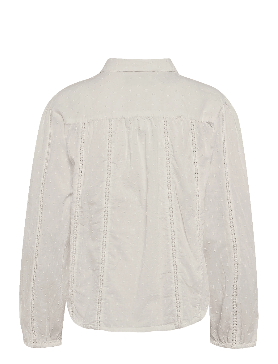 Lollys Laundry - EmLL Shirt LS - långärmade skjortor - creme - 1