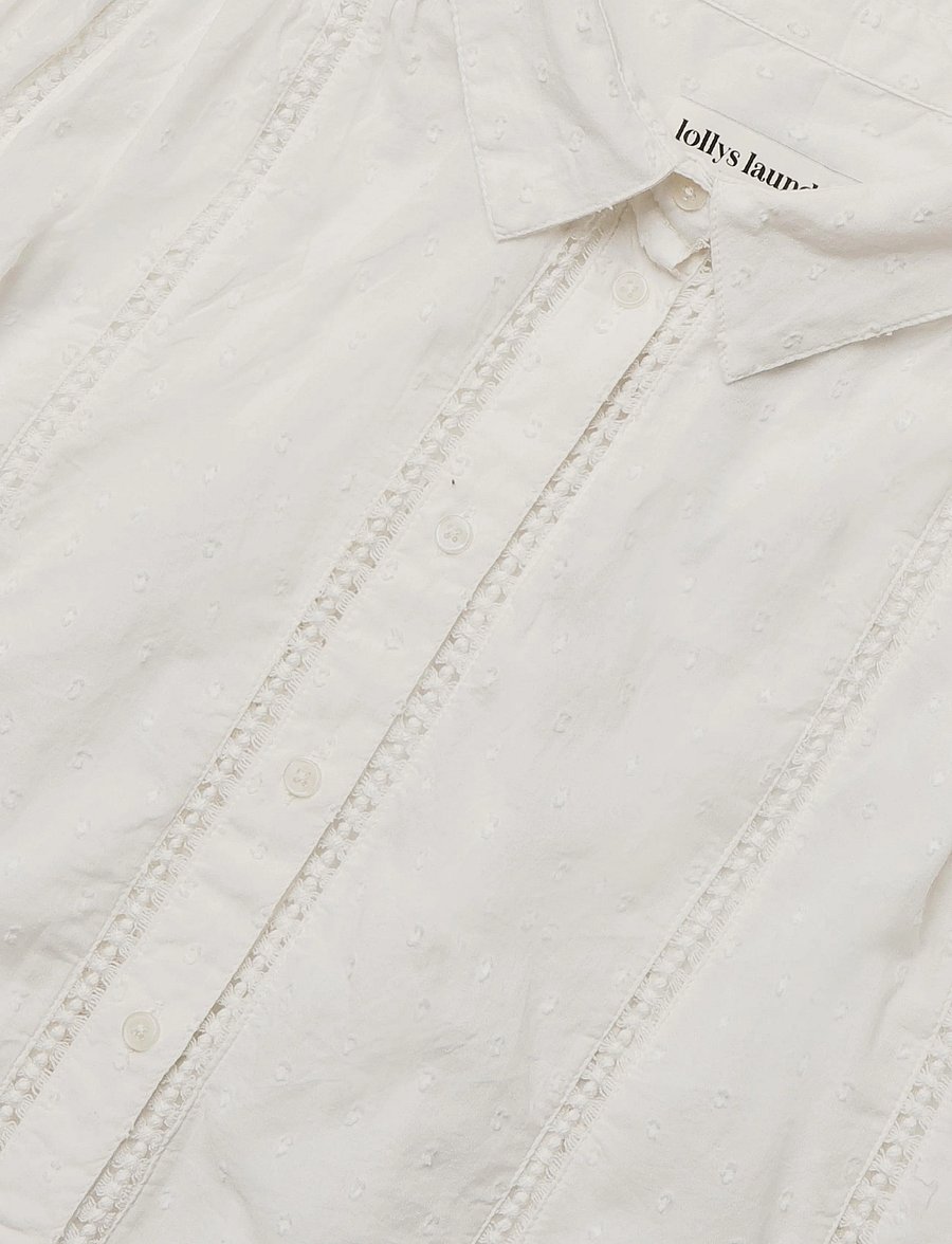 Lollys Laundry - EmLL Shirt LS - långärmade skjortor - creme - 2