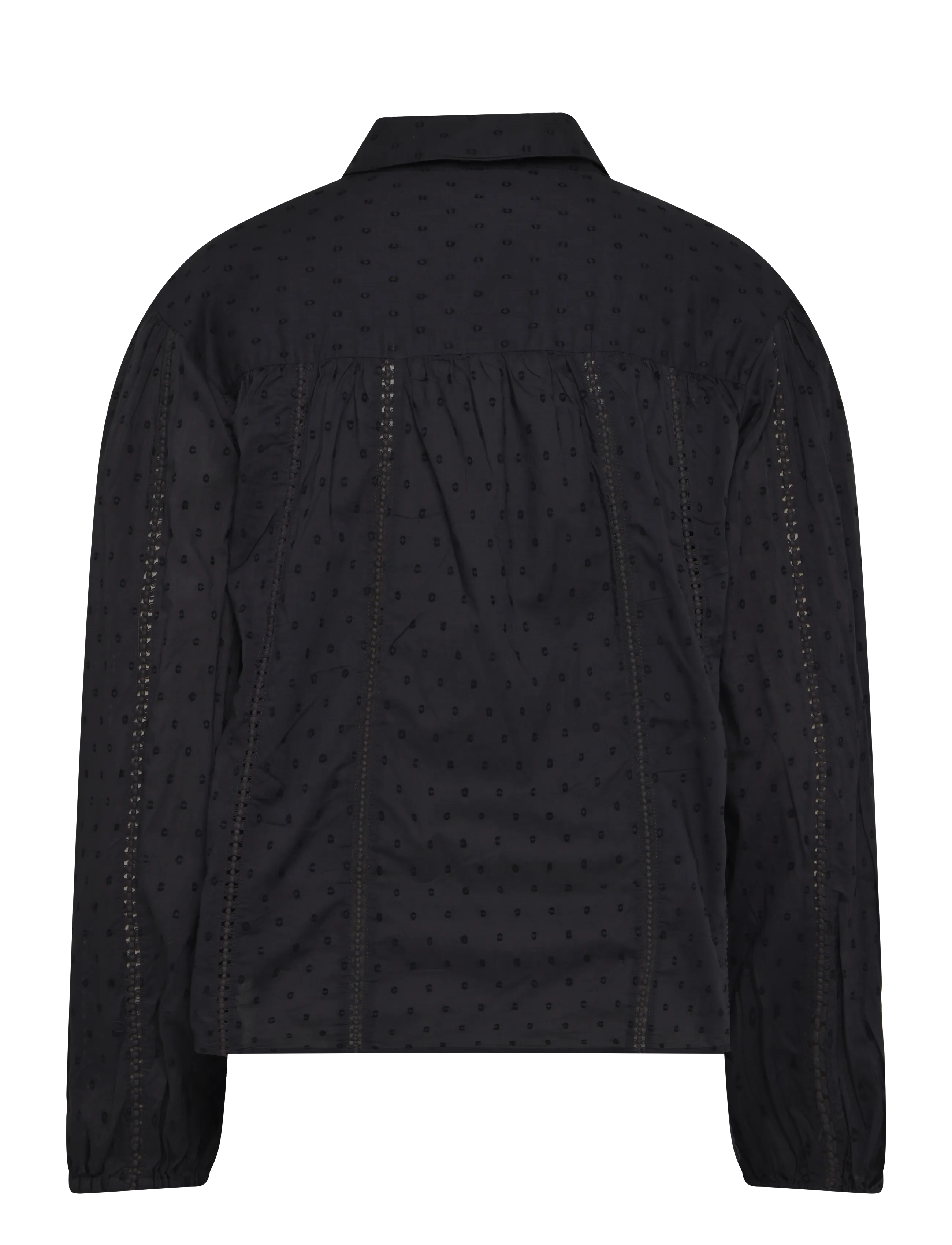 Lollys Laundry - EmLL Shirt LS - långärmade skjortor - washed black - 1