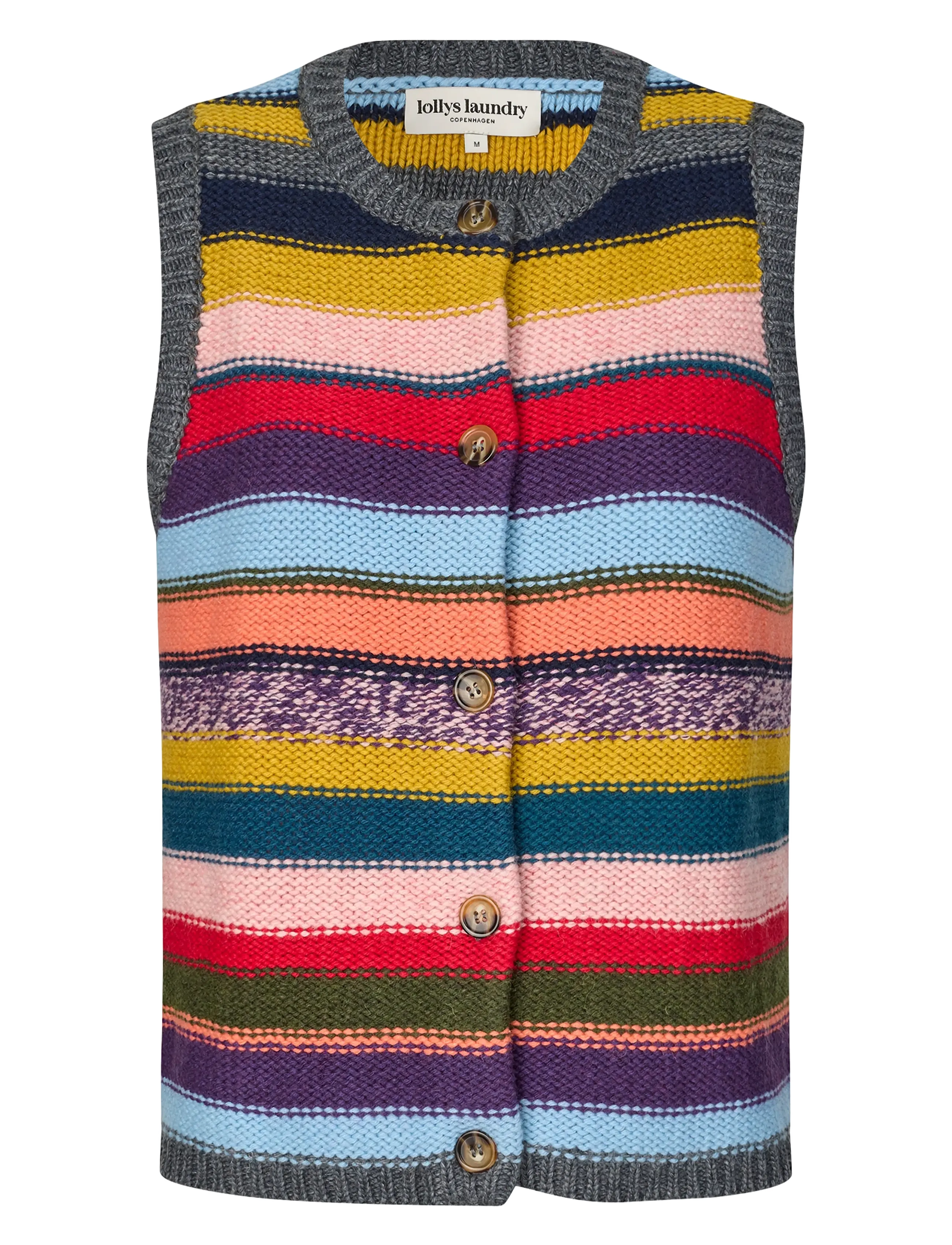 Lollys Laundry CaitLL Knit Vest SL - Knitwear - MULTI / multi