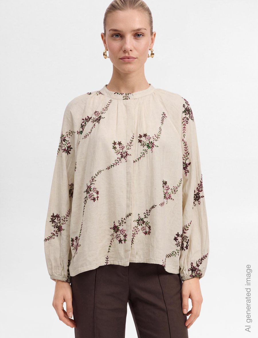Lollys Laundry - HaileyLL Shirt LS - langærmede skjorter - creme - 3