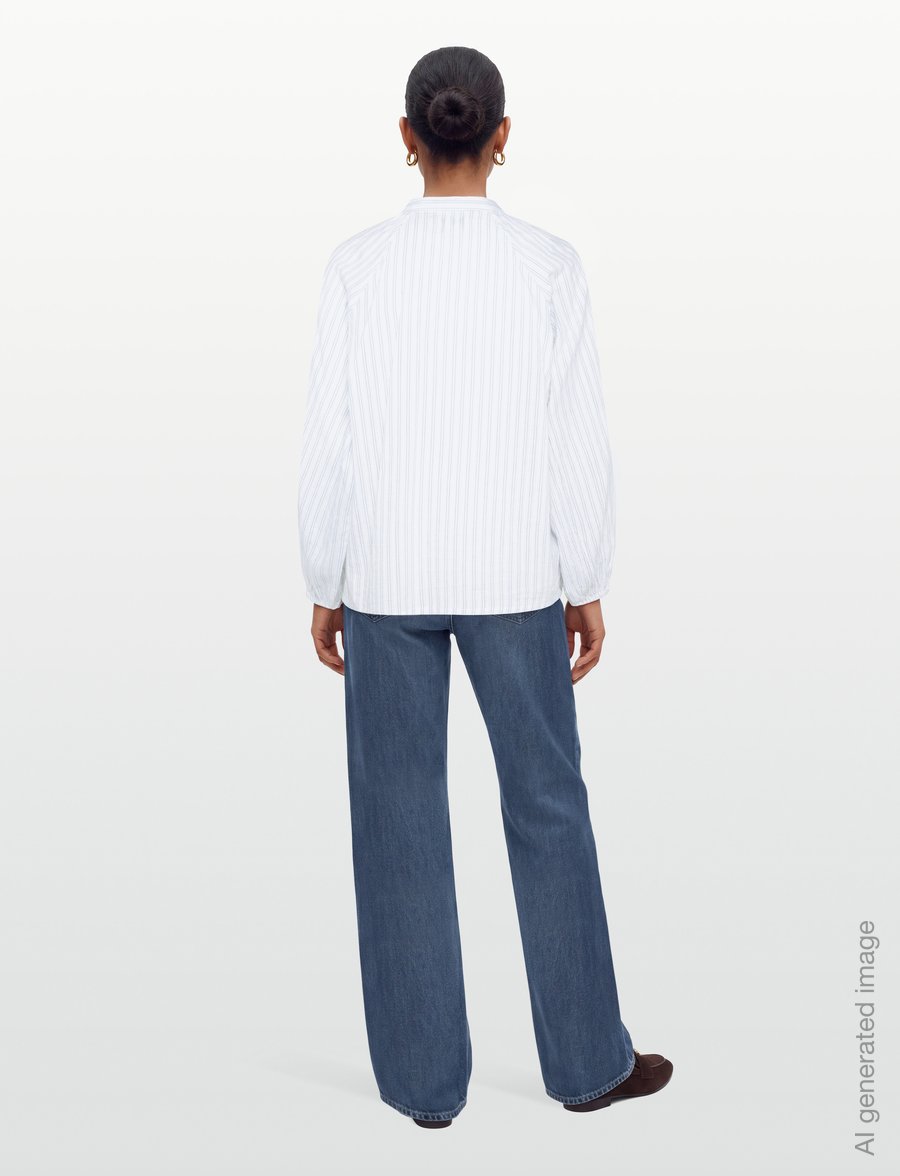Lollys Laundry - HaileyLL Shirt LS - långärmade skjortor - stripe - 4