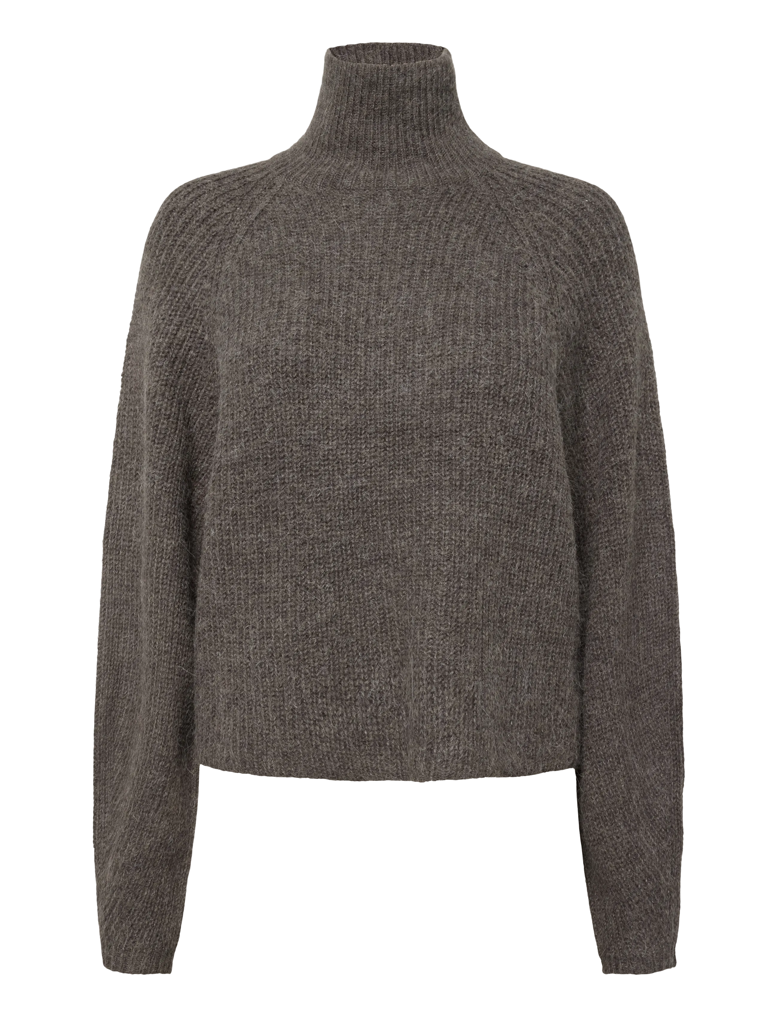 Lollys Laundry ElioLL Knit Jumper LS - Strik - DARK MOKKA / brown