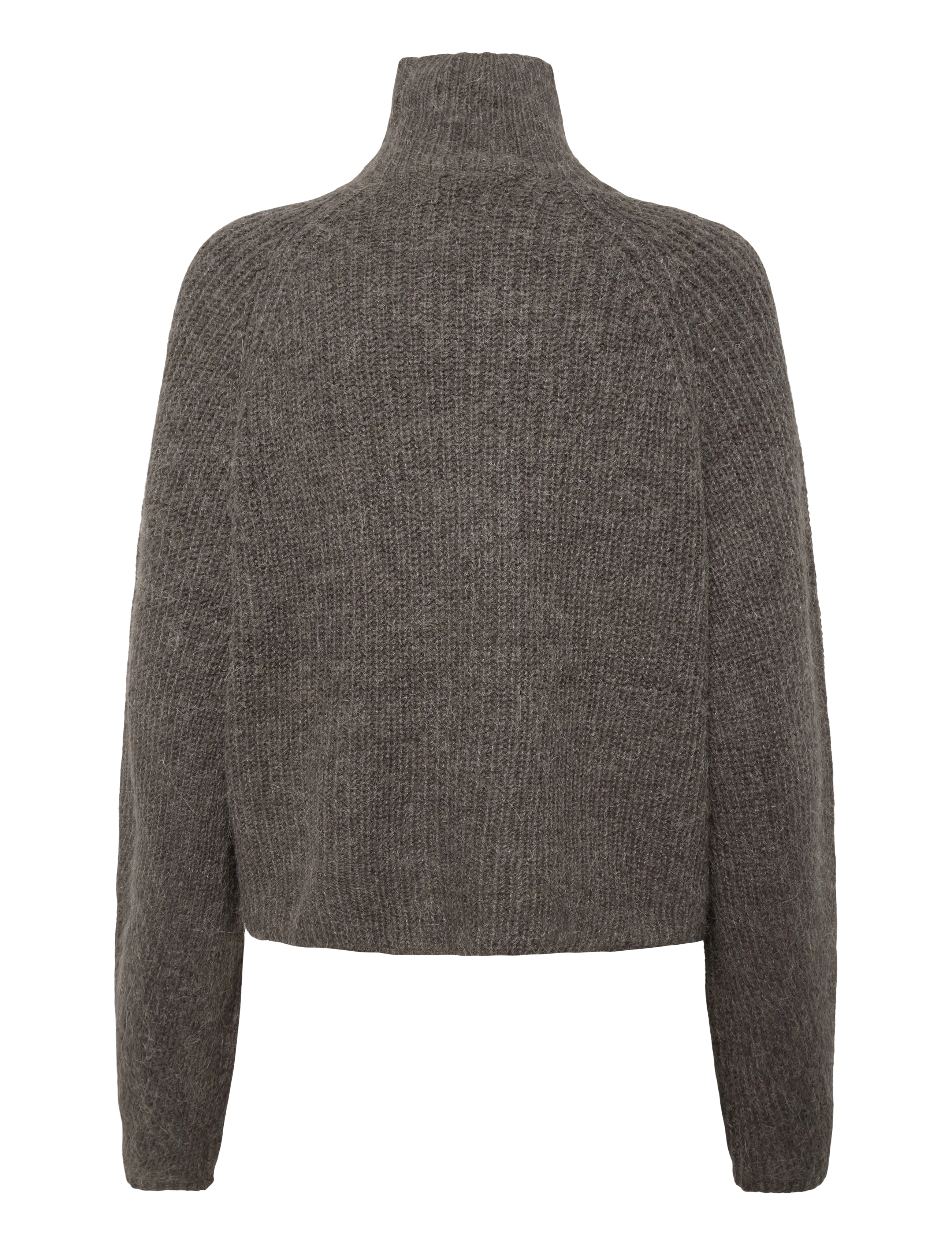 Lollys Laundry - ElioLL Knit Jumper LS - striktrøjer - dark mokka - 1