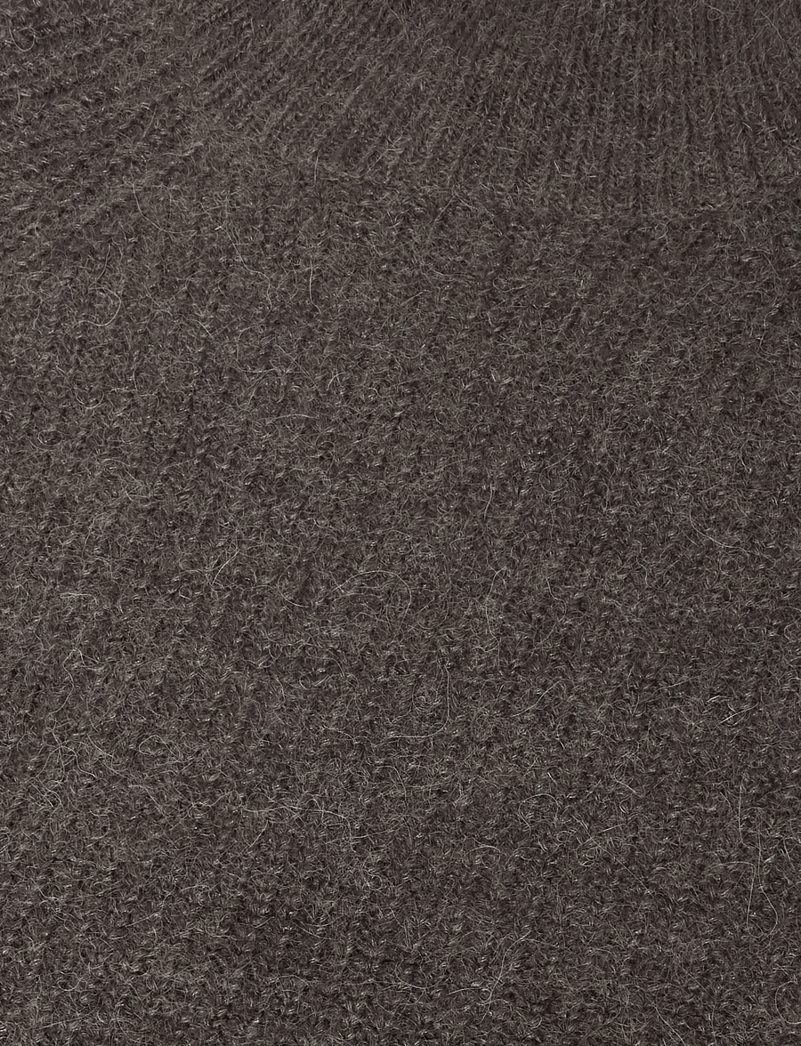 Lollys Laundry - ElioLL Knit Jumper LS - striktrøjer - dark mokka - 2