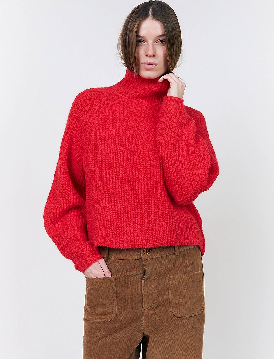 Lollys Laundry - ElioLL Knit Jumper LS - pullover - red - 0