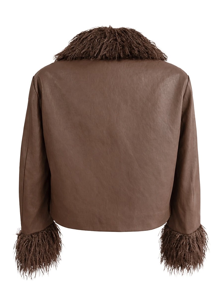 Lollys Laundry - TracyLL Jacket LS - fuskpäls - brown - 2
