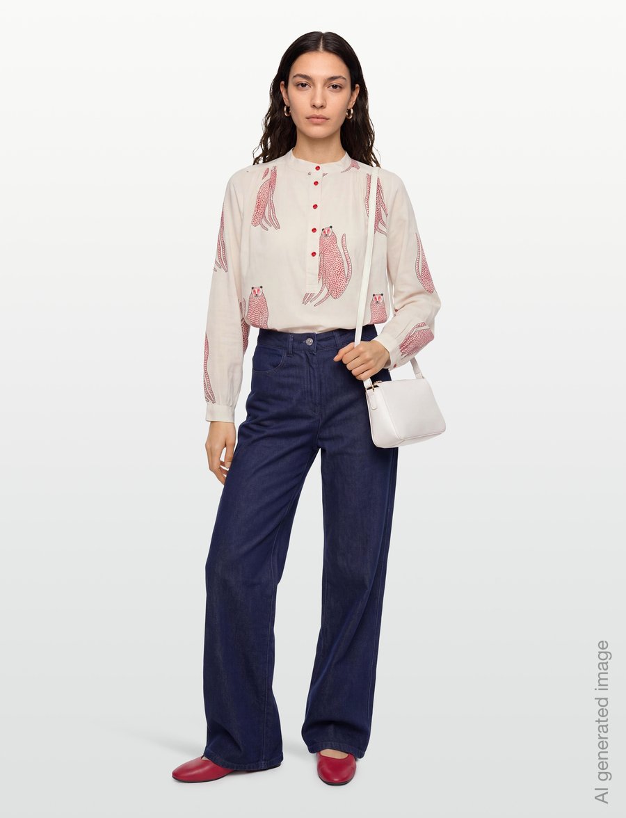 Lollys Laundry - LariLL Shirt LS - langärmlige hemden - creme - 0