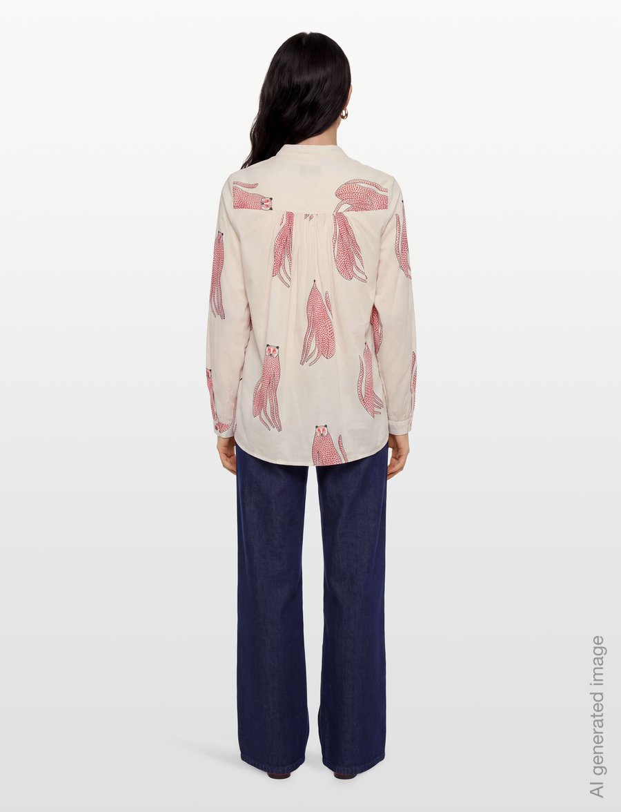 Lollys Laundry - LariLL Shirt LS - langärmlige hemden - creme - 4