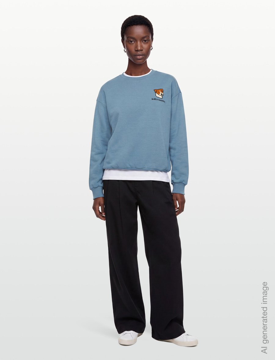 Lollys Laundry - SydneyLL Dog Sweatshirt LS - modetrender - blue melange - 0