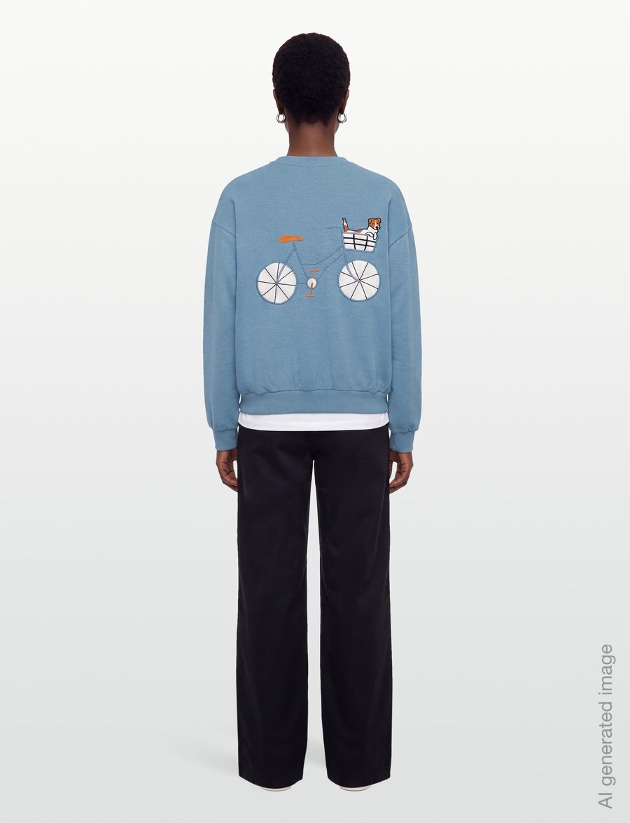 Lollys Laundry - SydneyLL Dog Sweatshirt LS - modetrender - blue melange - 4