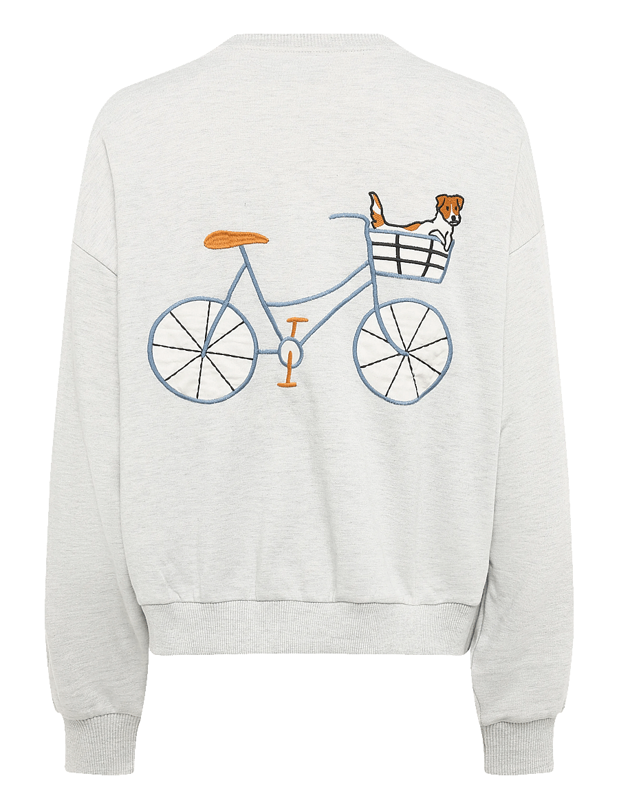 Lollys Laundry - SydneyLL Dog Sweatshirt LS - sweatshirts - light grey melange - 2
