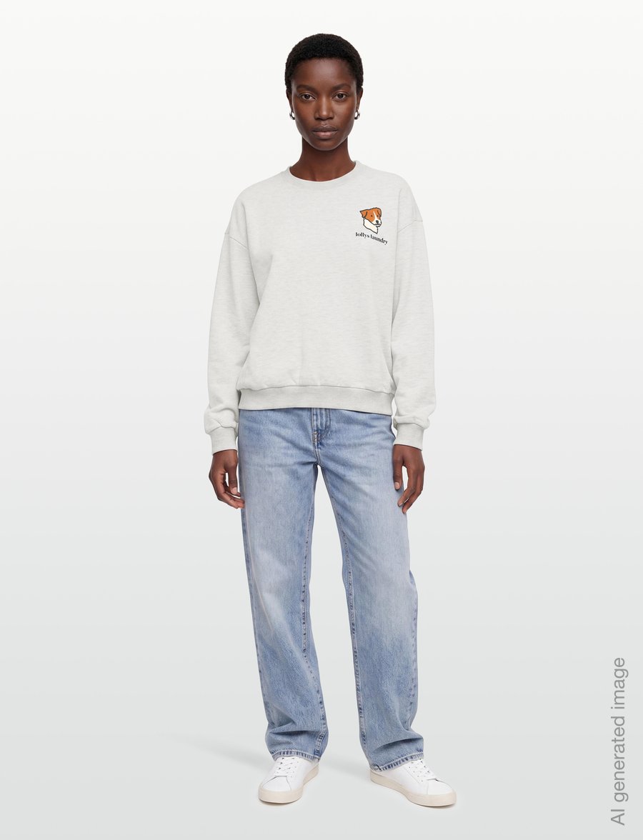 Lollys Laundry - SydneyLL Dog Sweatshirt LS - sweatshirts - light grey melange - 0