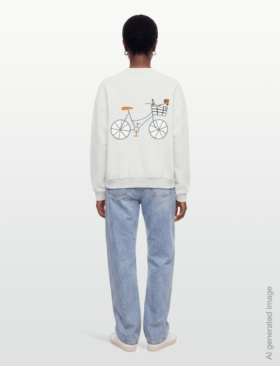 Lollys Laundry - SydneyLL Dog Sweatshirt LS - sweatshirts - light grey melange - 4