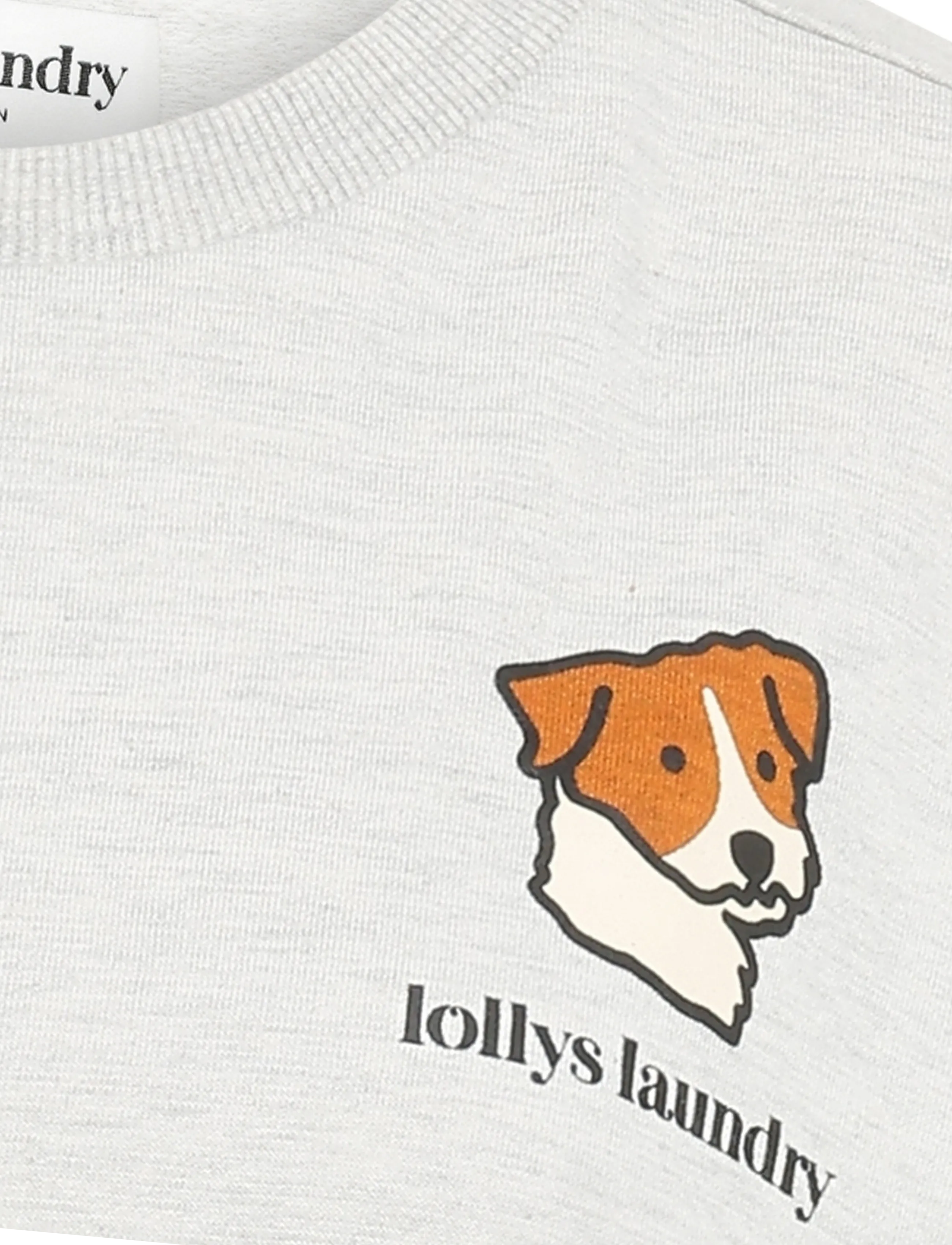 Lollys Laundry - SydneyLL Dog Sweatshirt LS - sweatshirts - light grey melange - 5