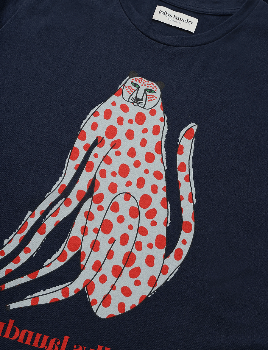 Lollys Laundry - RomaLL Cat T-Shirt - t-shirts - dark blue - 2