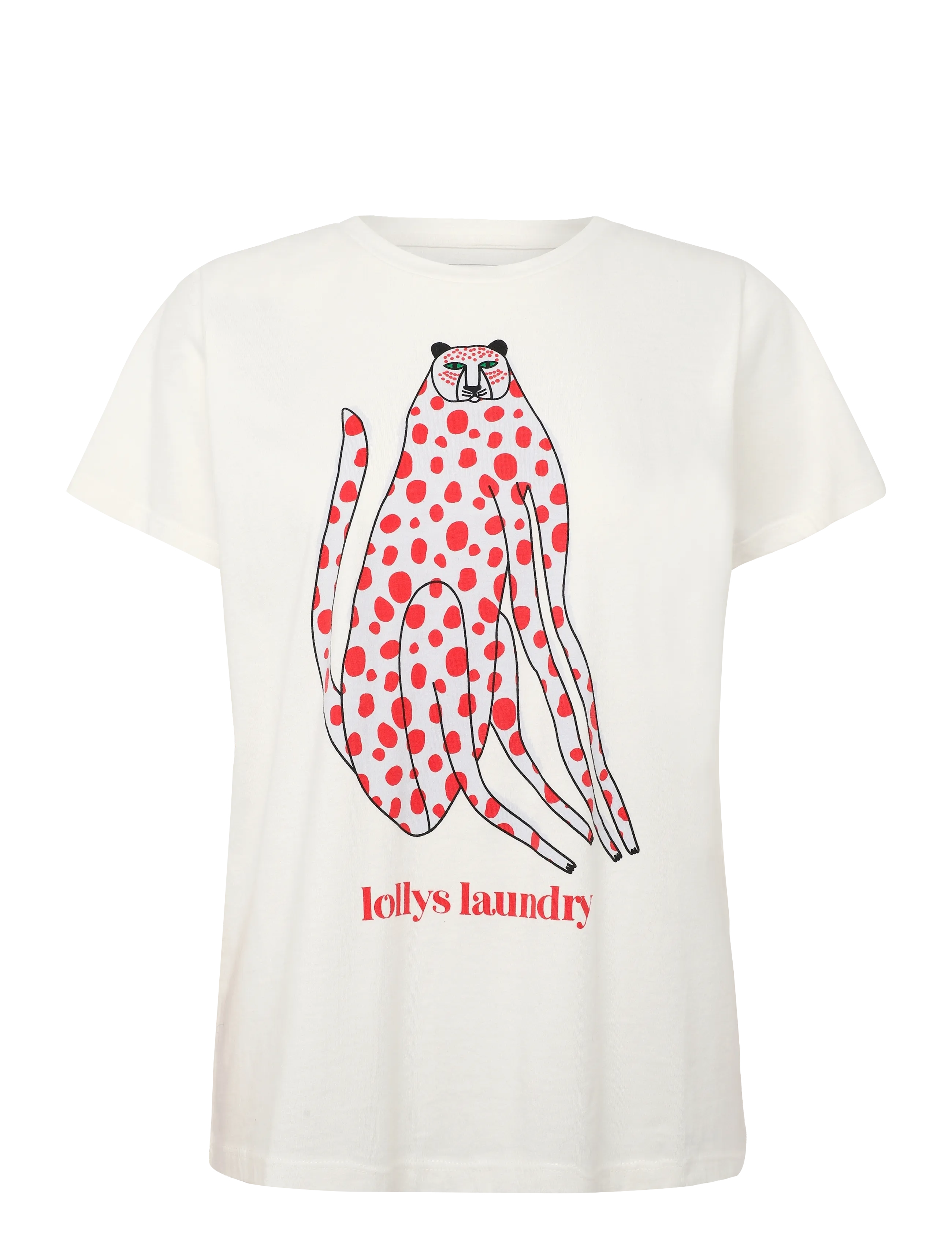 Lollys Laundry RomaLL Cat T-Shirt - T-särgid ja topid - WHITE / white