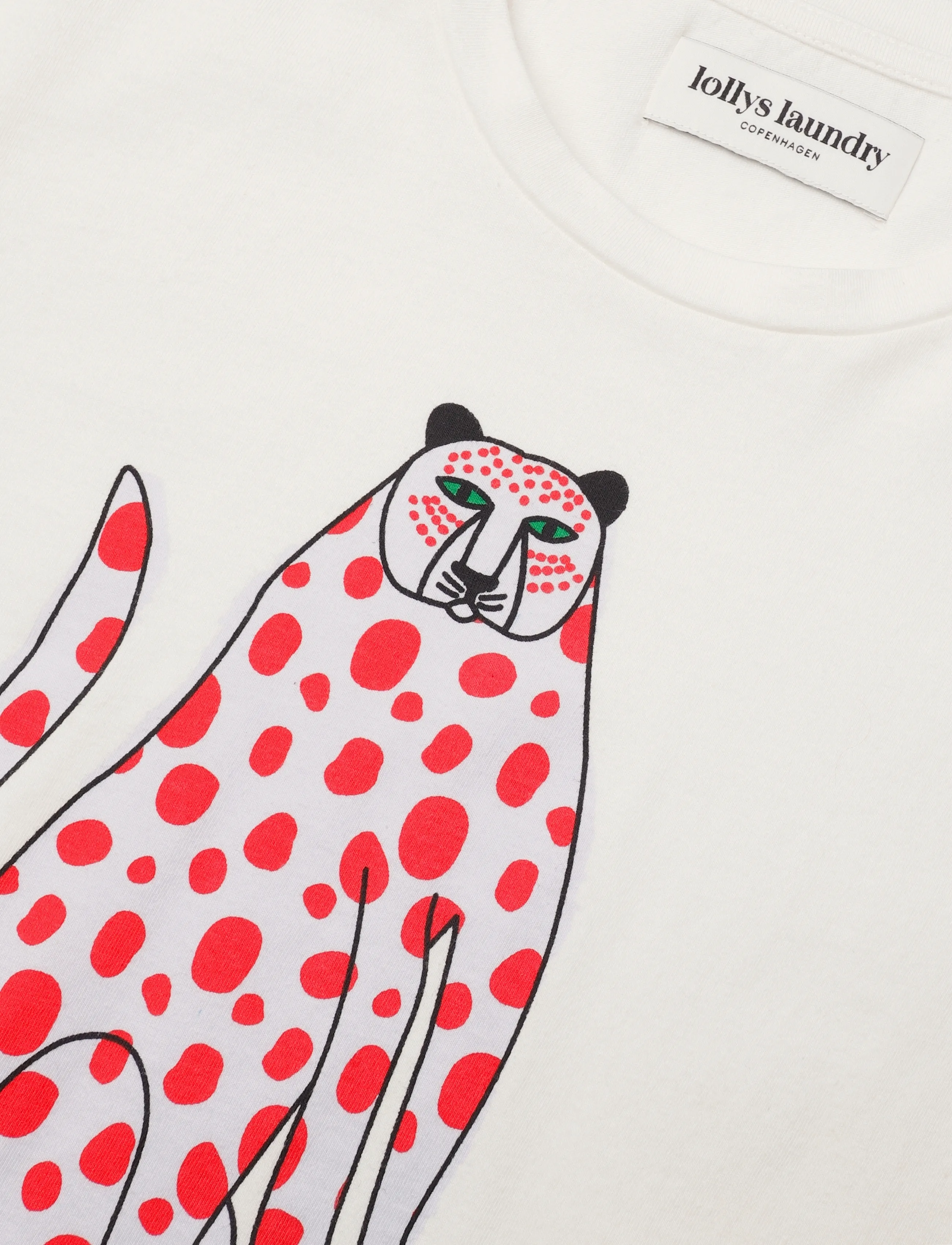 Lollys Laundry - RomaLL Cat T-Shirt - t-särgid - white - 5