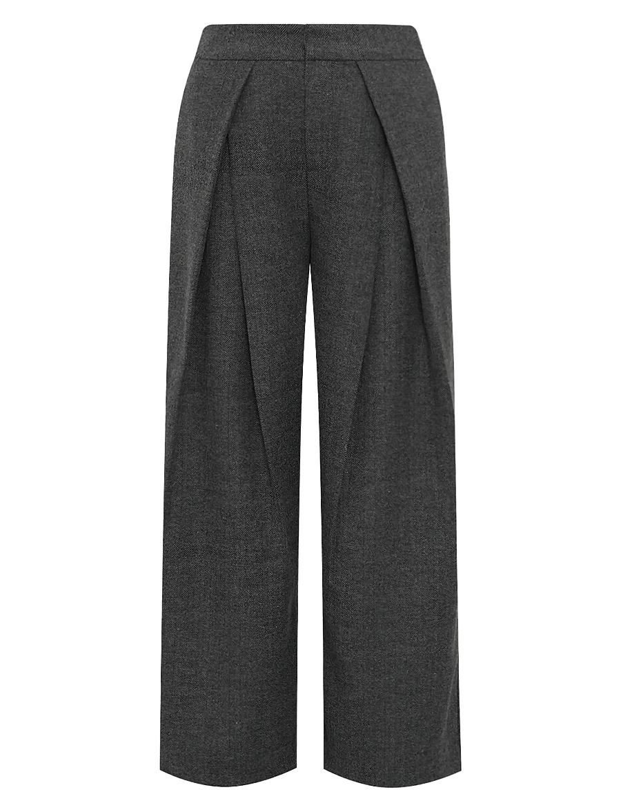 Lollys Laundry - ZolaLL Pants - poolpikad püksid - dark grey melange - 1
