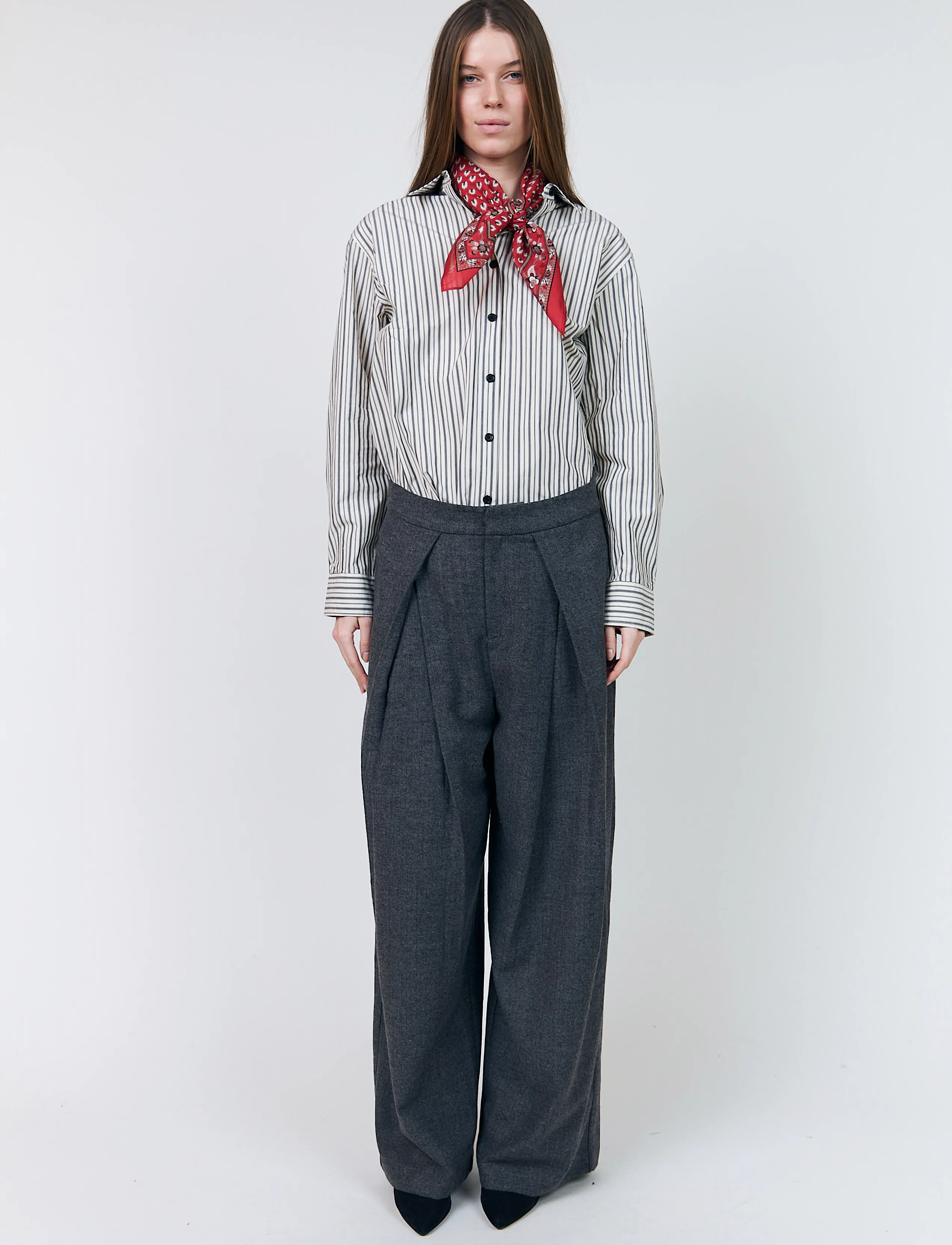 Lollys Laundry ZolaLL Pants - Taani kaubamärgid - DARK GREY MELANGE / grey