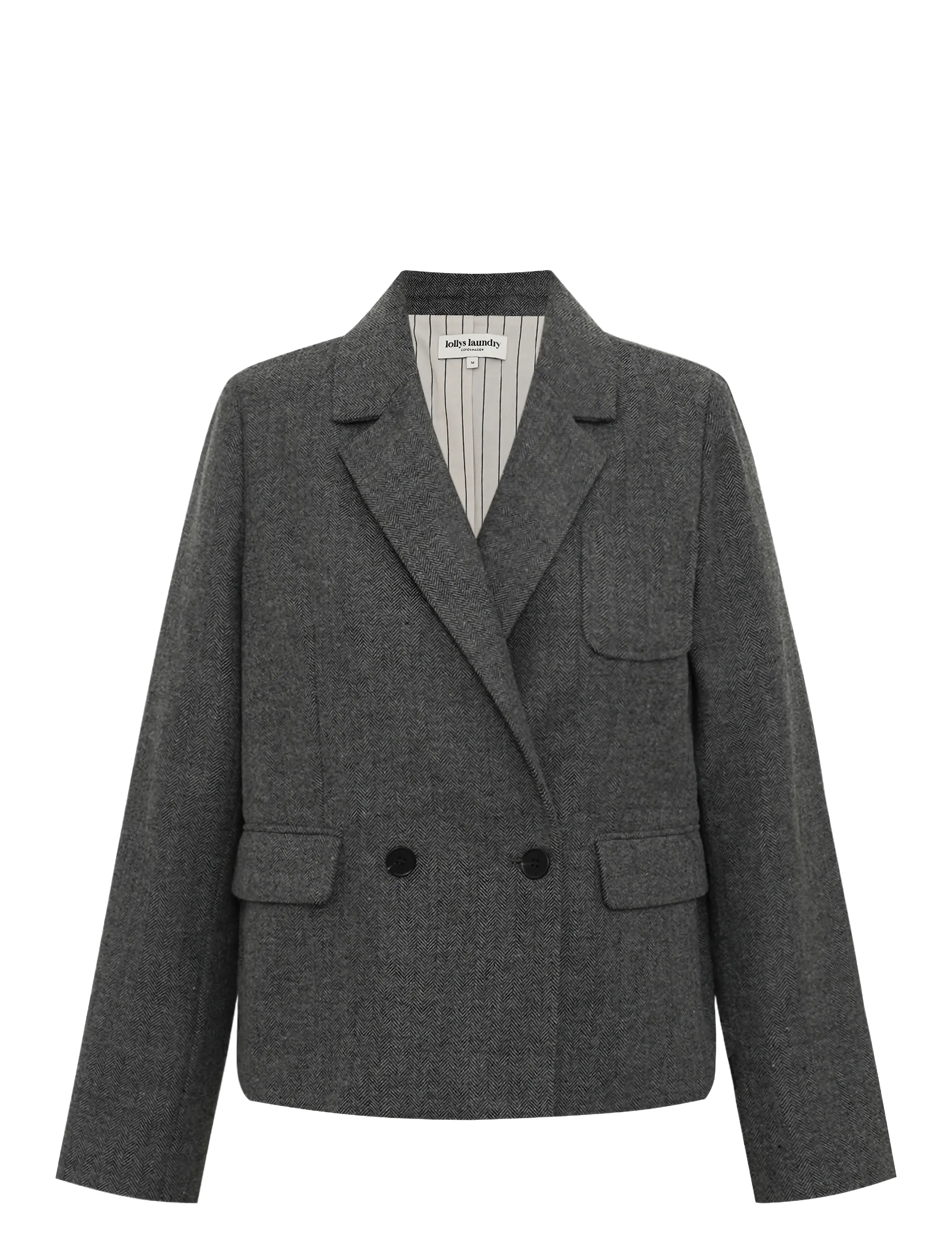 Lollys Laundry AntonellaLL Short Blazer - Danska märken - DARK GREY MELANGE / grey