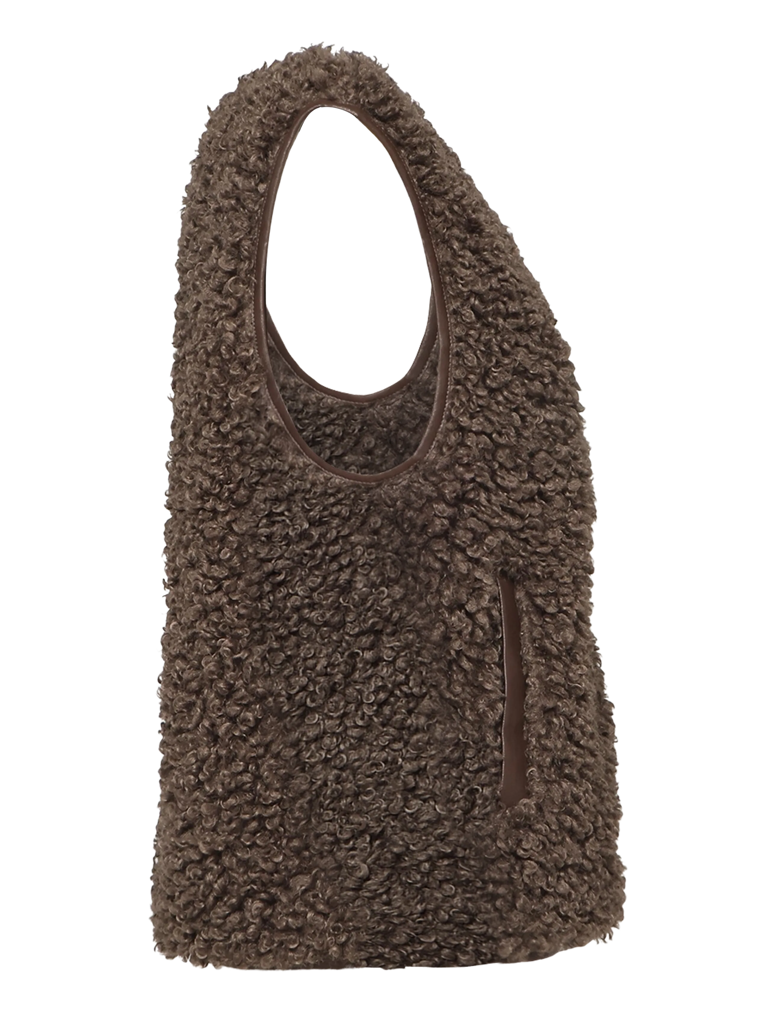 Lollys Laundry - VadaLL Vest SL - fleece- och teddyvästar - dark mokka - 4