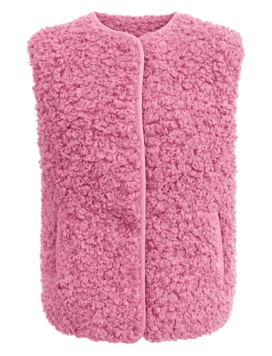 Lollys Laundry - VadaLL Vest SL - fleece- och teddyvästar - pink - 1