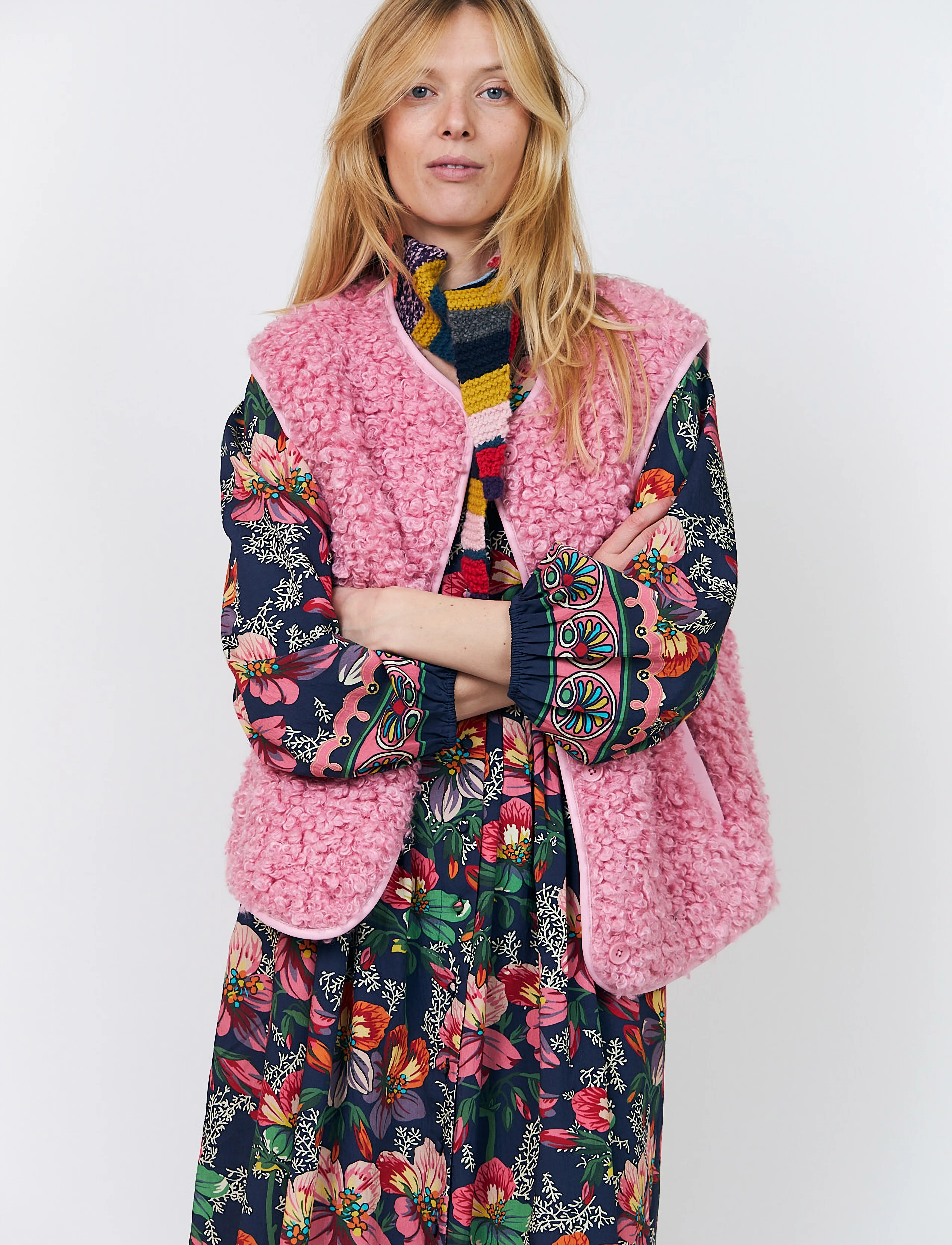 Lollys Laundry - VadaLL Vest SL - fleece- och teddyvästar - pink - 4