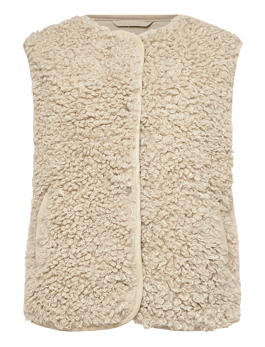 Lollys Laundry - VadaLL Vest SL - teddy-vestid - sand - 1