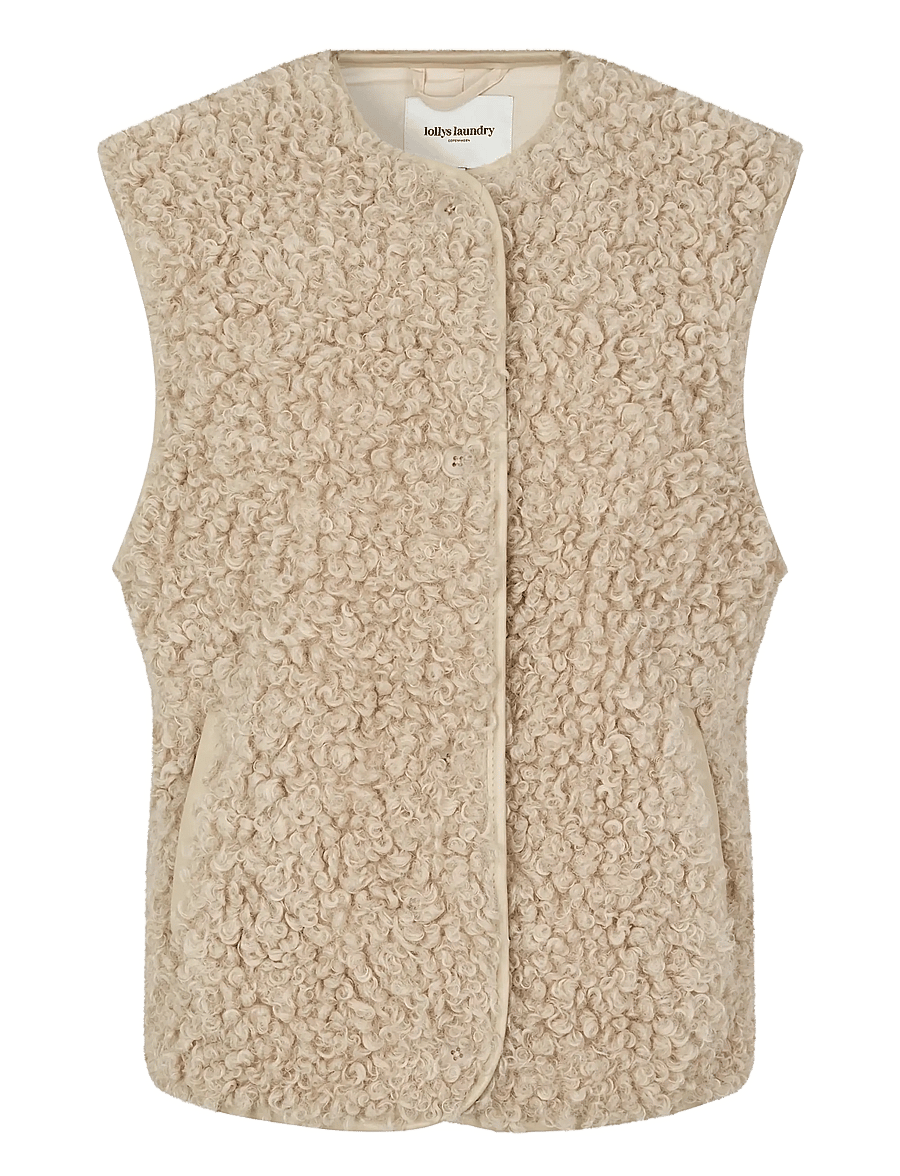 Lollys Laundry - VadaLL Vest SL - fleece- och teddyvästar - sand - 1