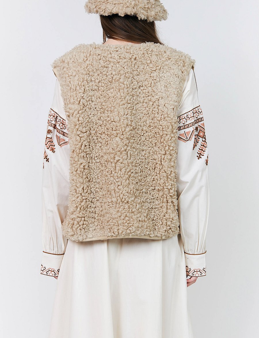 Lollys Laundry - VadaLL Vest SL - fleece- och teddyvästar - sand - 2