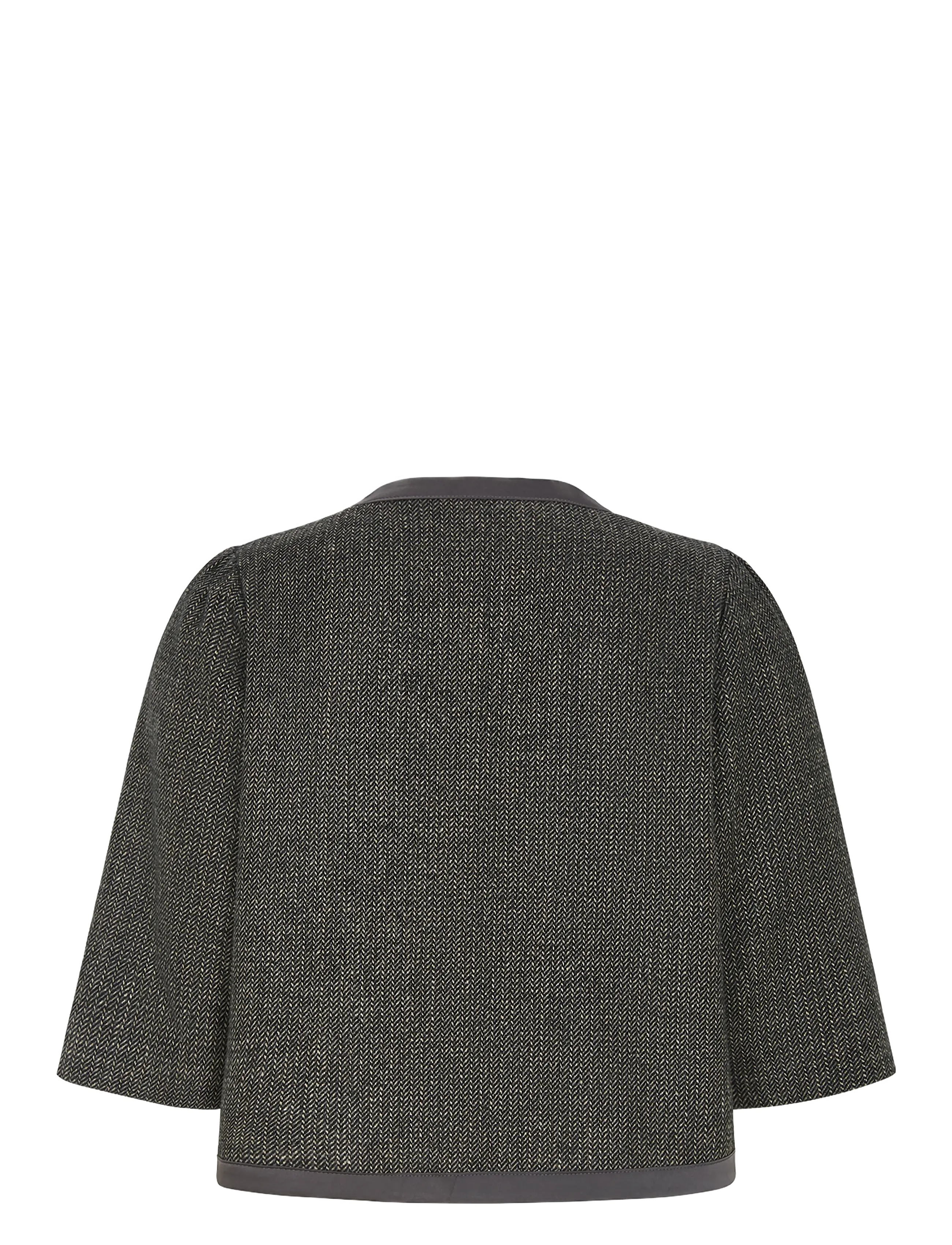 Lollys Laundry - TrineLL Short Jacket 3/4 - wool jackets - dark mokka - 2