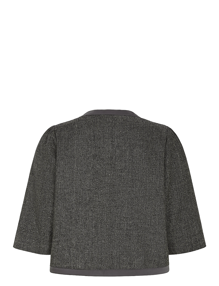 Lollys Laundry - TrineLL Short Jacket 3/4 - wolljacken - dark mokka - 2