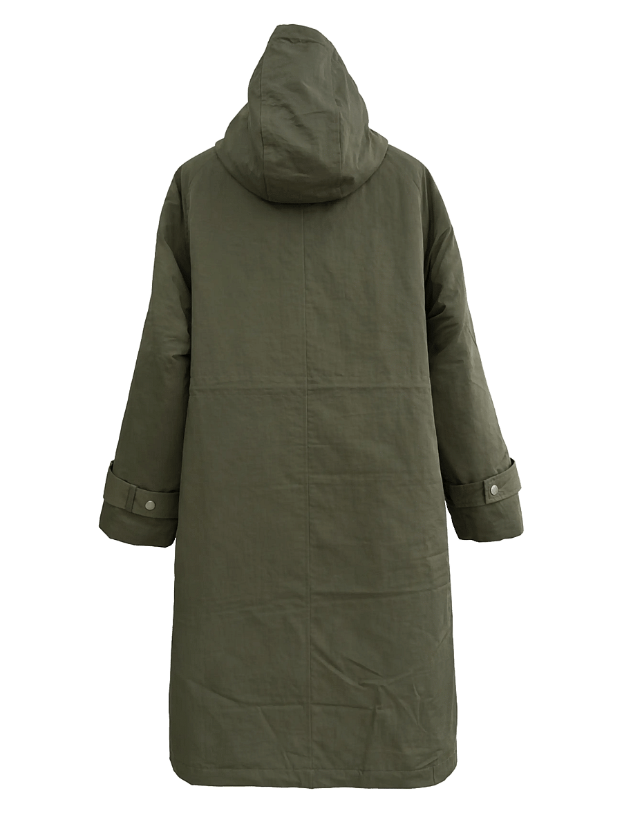 Lollys Laundry - SheaLL Coat Long LS - talvejoped - dark green - 2