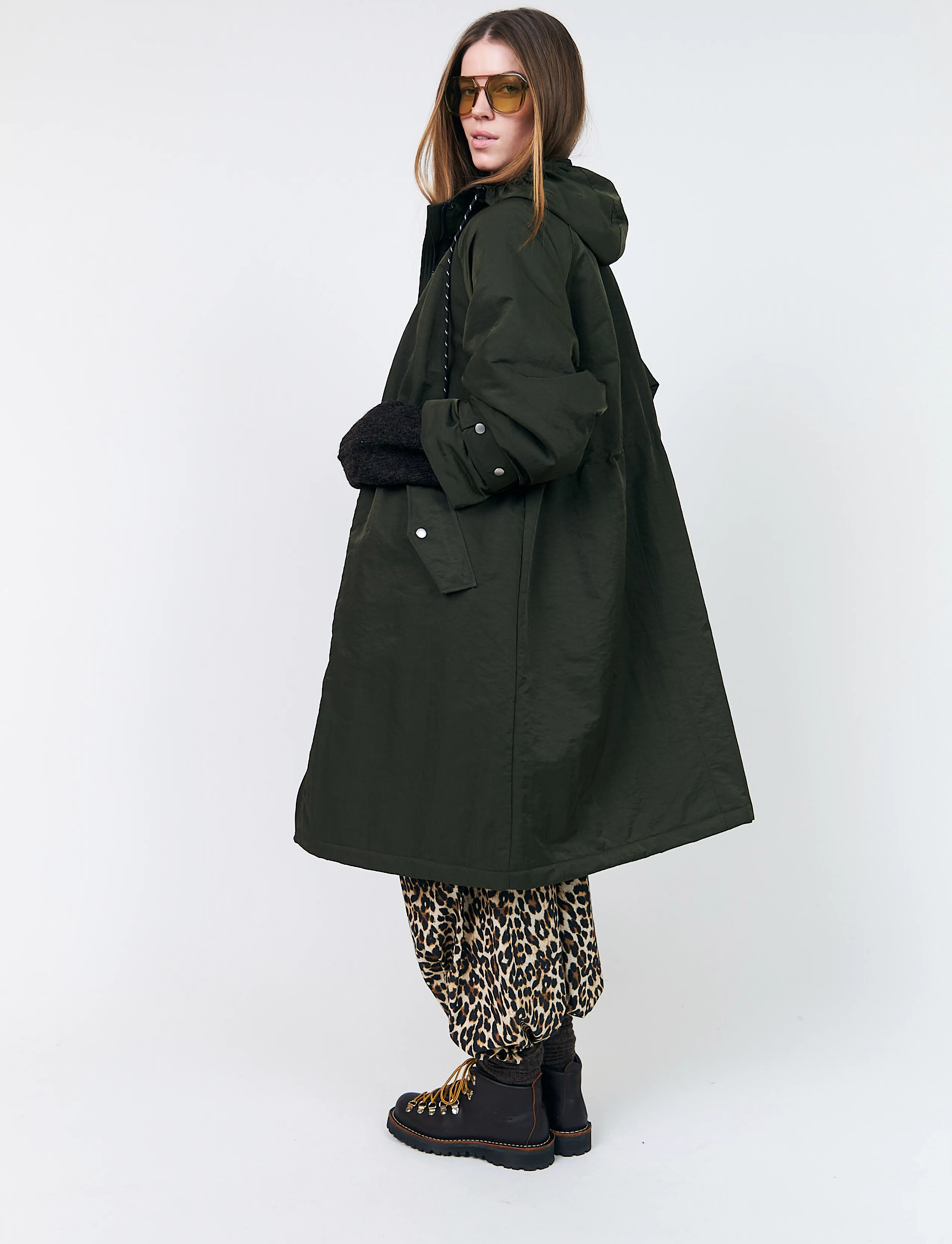 Lollys Laundry - SheaLL Coat Long LS - winter jackets - dark green - 4