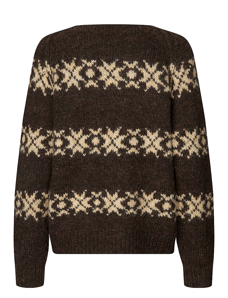 Lollys Laundry - LattieLL Knit LS - dark mokka - 2