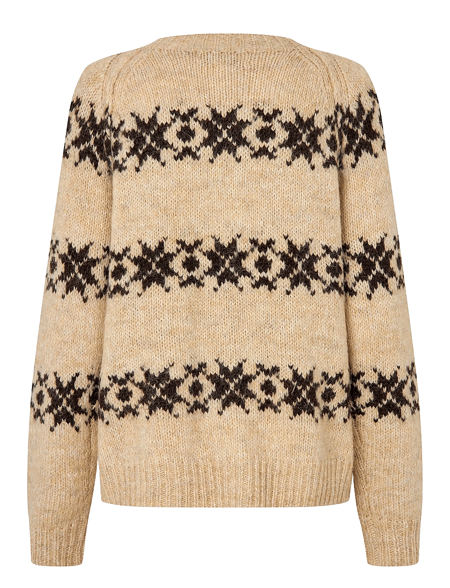 Lollys Laundry - PadovaLL Cardigan Knit LS - koftor - creme - 2