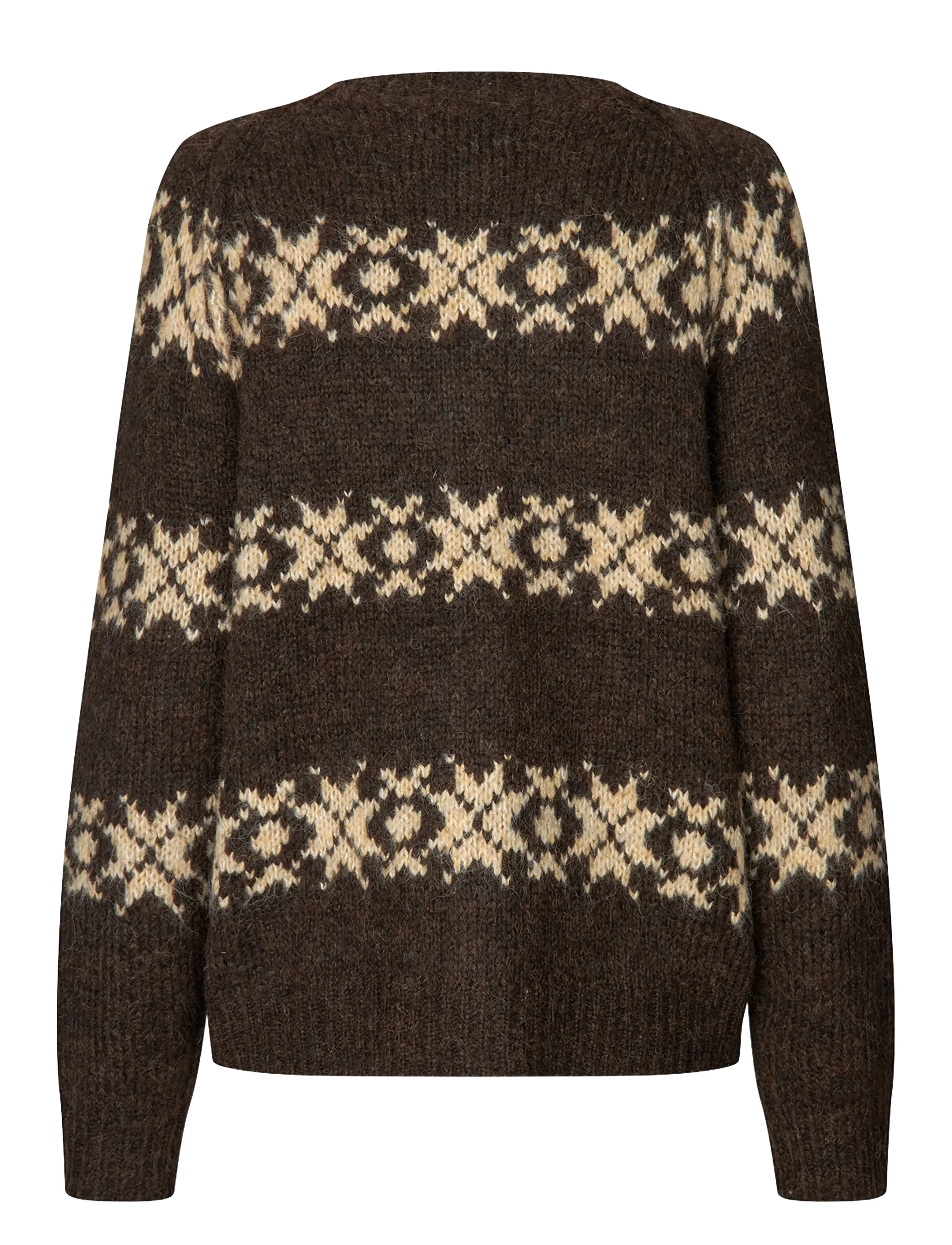 Lollys Laundry - PadovaLL Cardigan Knit LS - dark mokka - 2
