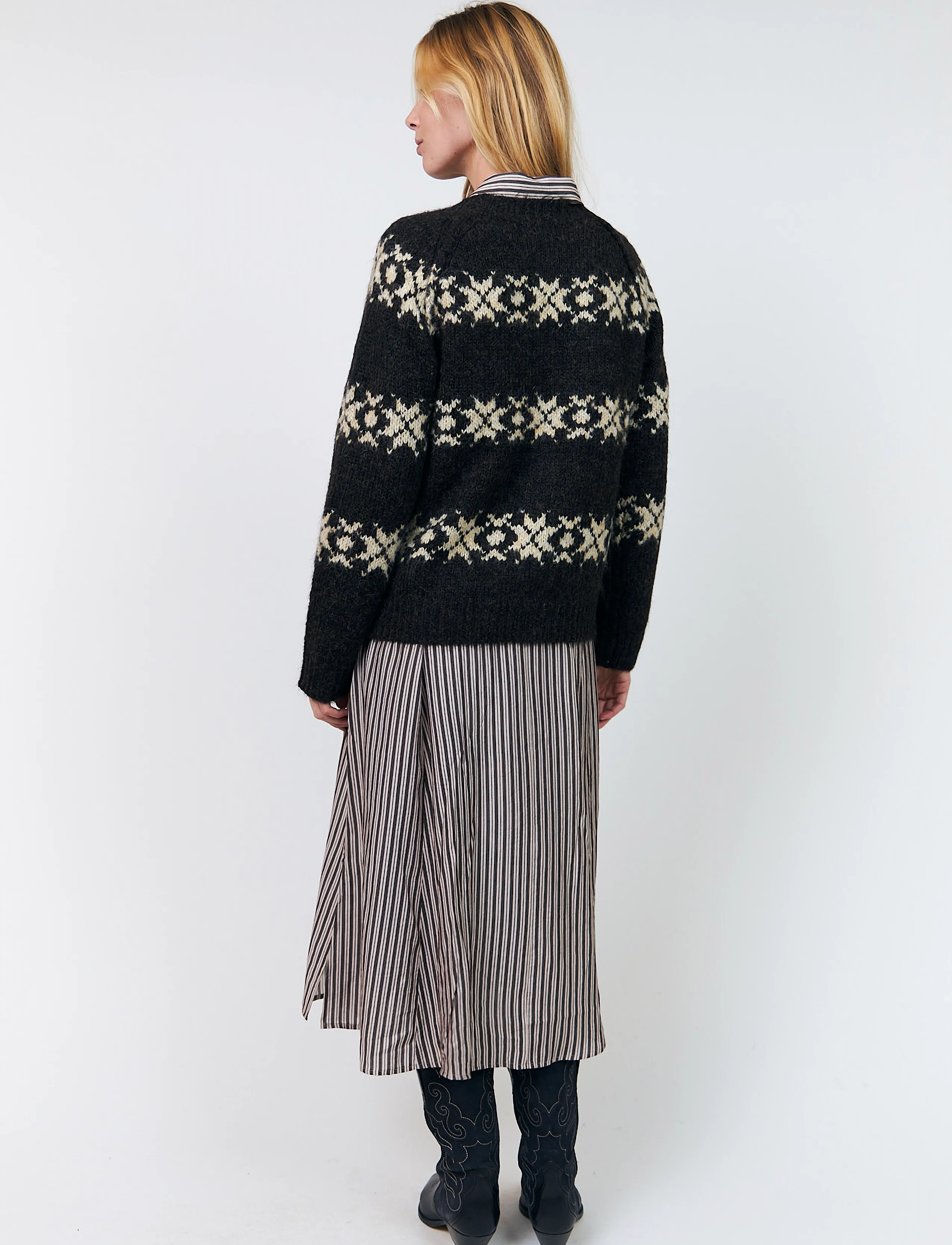 Lollys Laundry - PadovaLL Cardigan Knit LS - dark mokka - 3