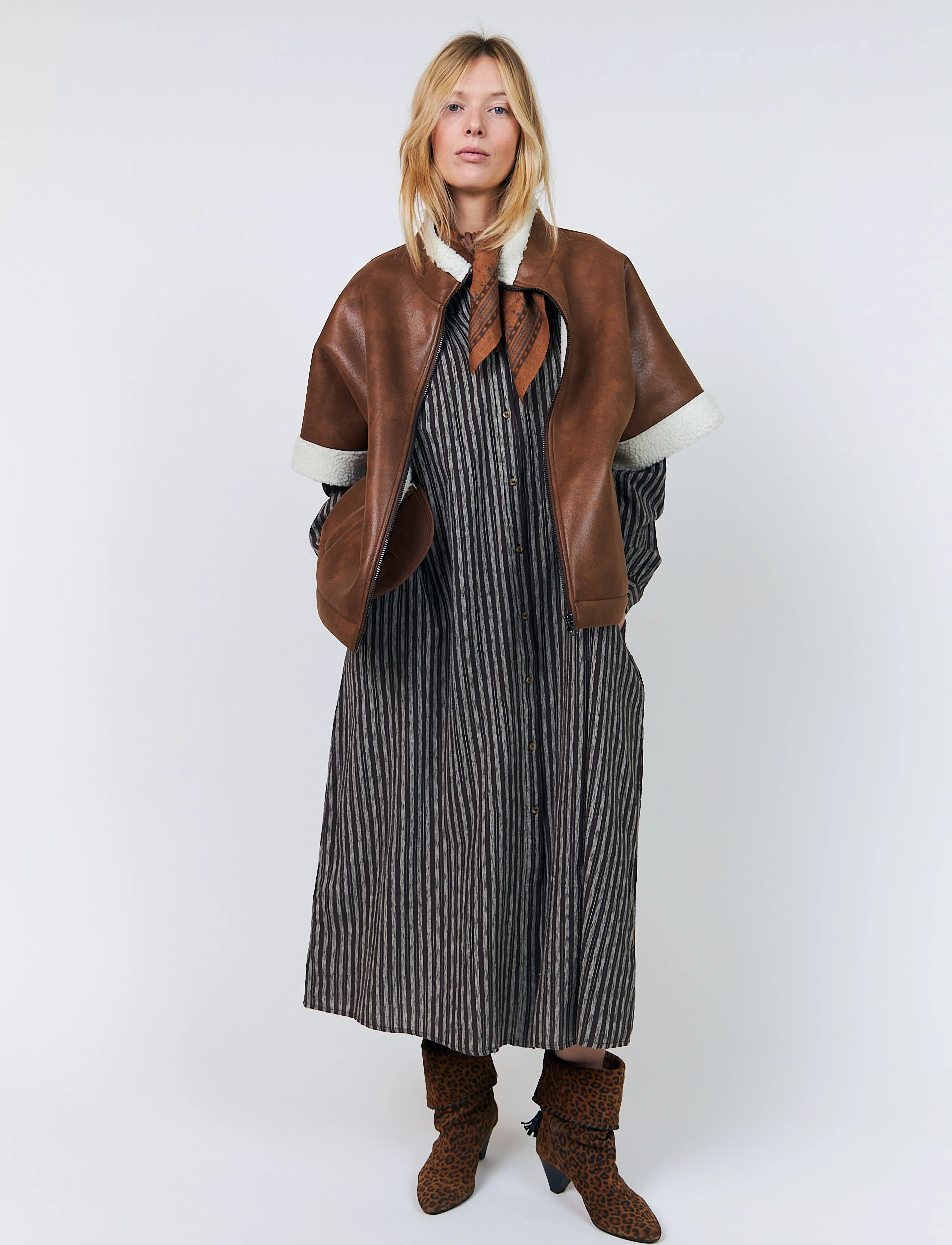 Lollys Laundry SamaLL Coat SL - Jackets - BROWN / brown