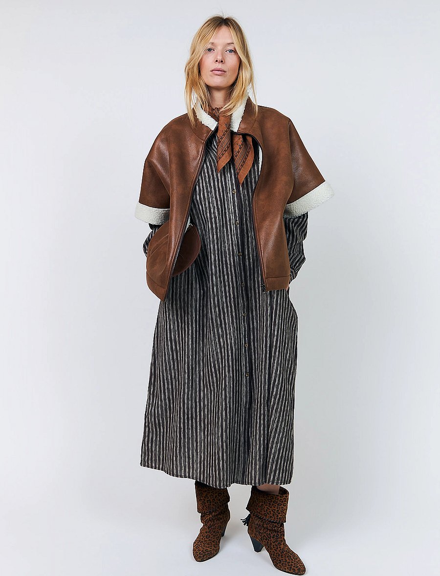Lollys Laundry - SamaLL Coat SL - frühlingsjacken - brown - 0