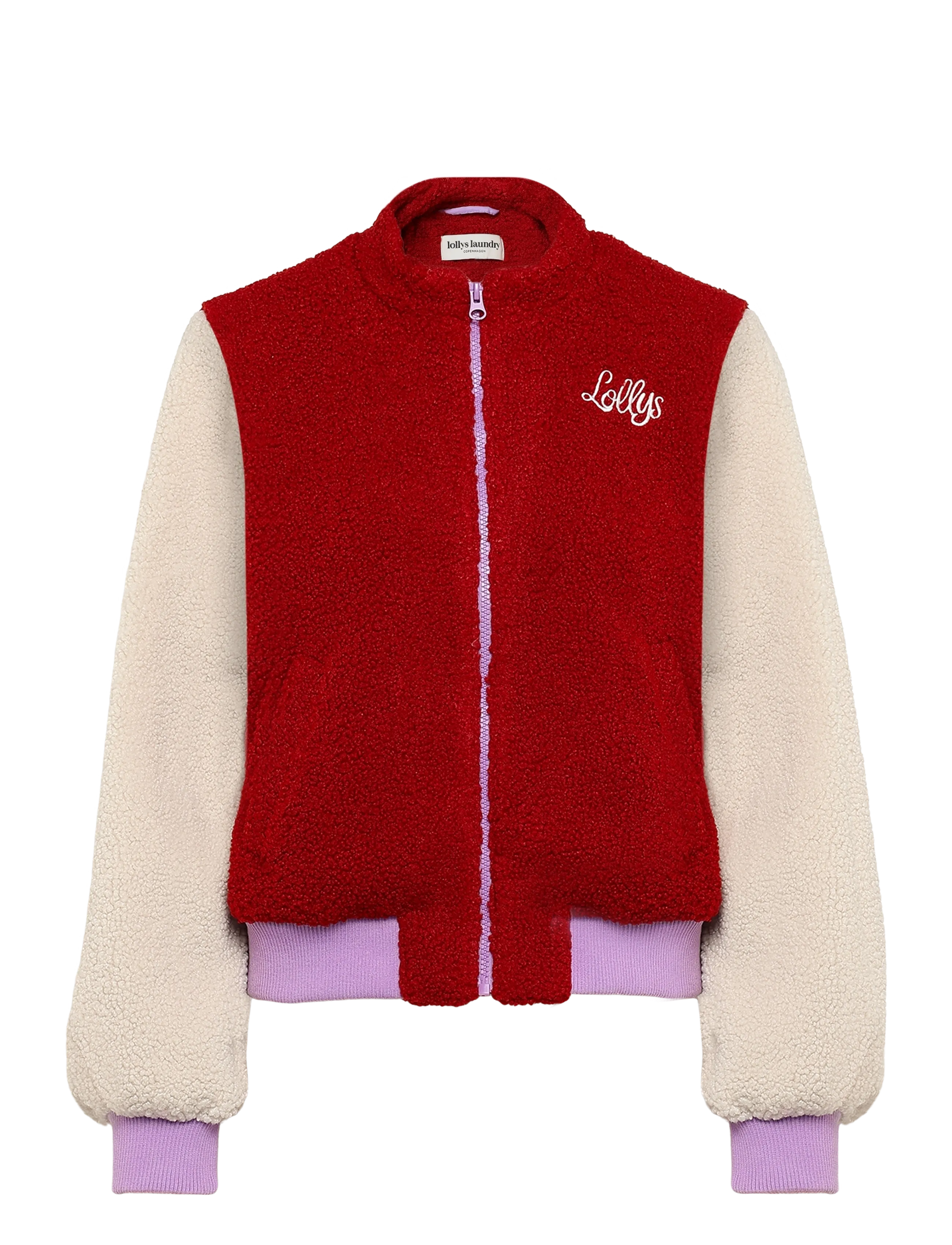 Lollys Laundry LuaLL Short Jacket LS - Faux Fur jakker - RED / red