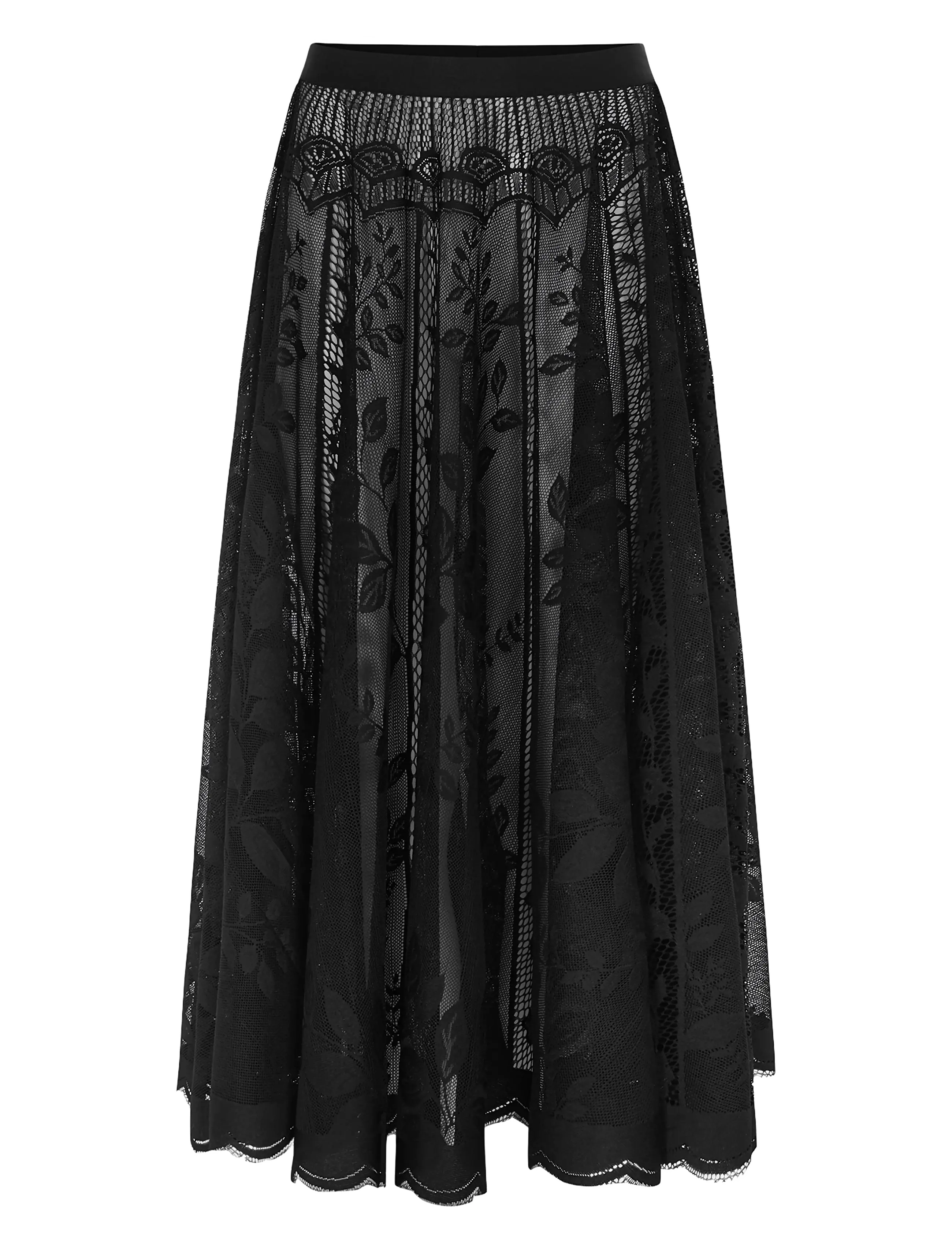 Lollys Laundry CollinsLL Midi Skirt - Lollys Laundry - BLACK / black