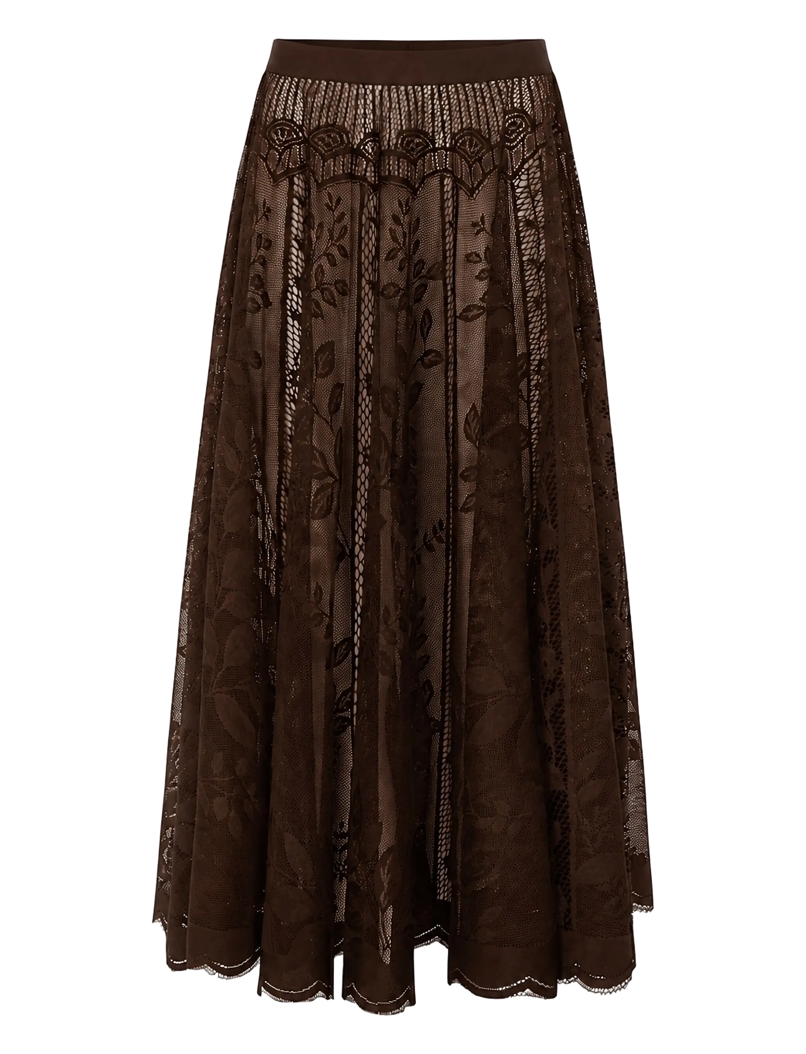 Lollys Laundry CollinsLL Midi Skirt - Lollys Laundry - DARK MOKKA / brown