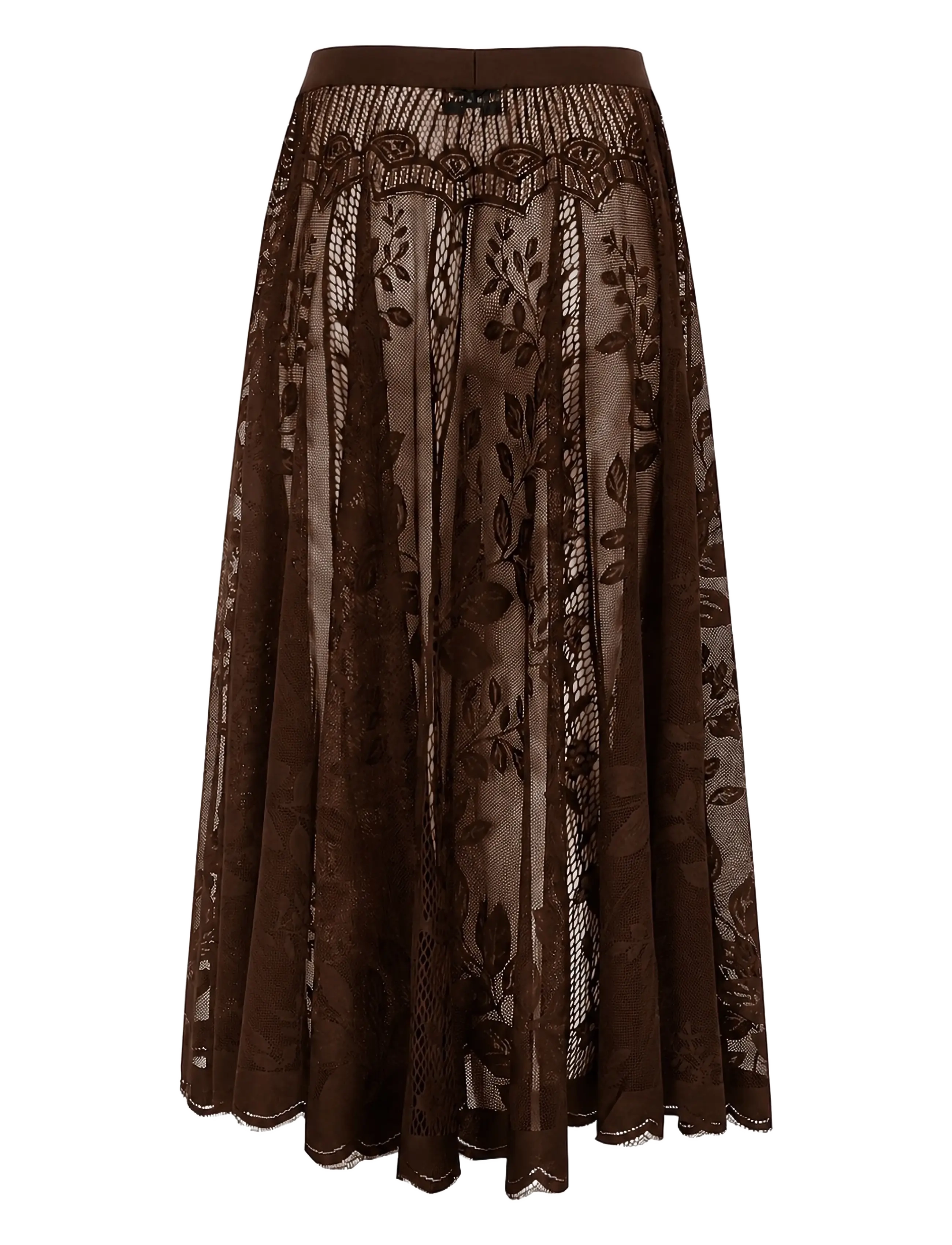 Lollys Laundry - CollinsLL Midi Skirt - maxikjolar - dark mokka - 1