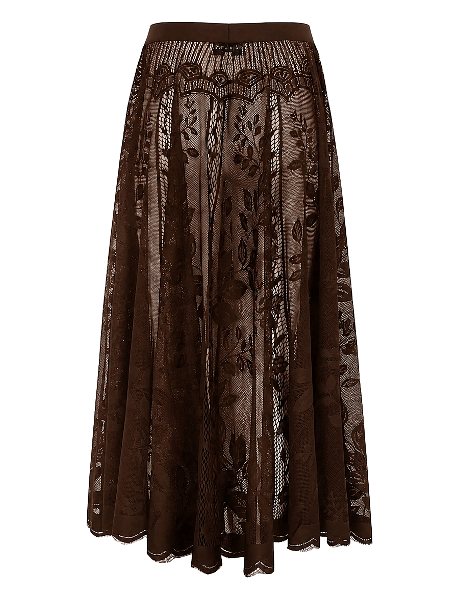 Lollys Laundry - CollinsLL Midi Skirt - maxikjolar - dark mokka - 1