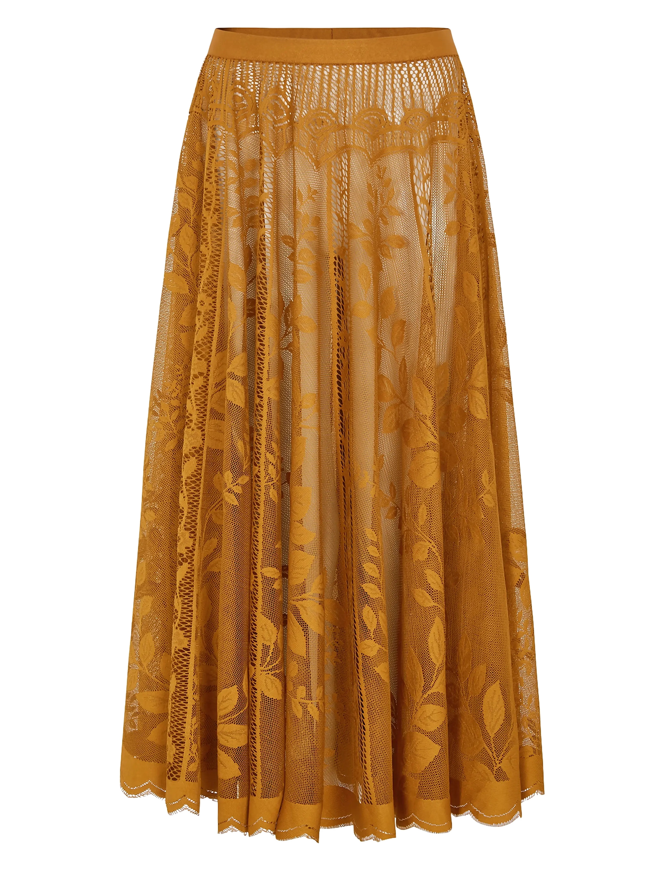 Lollys Laundry CollinsLL Midi Skirt - Lollys Laundry - RUST / brown
