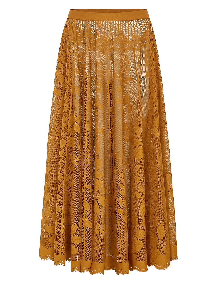 Lollys Laundry - CollinsLL Midi Skirt - maxikjolar - rust - 1