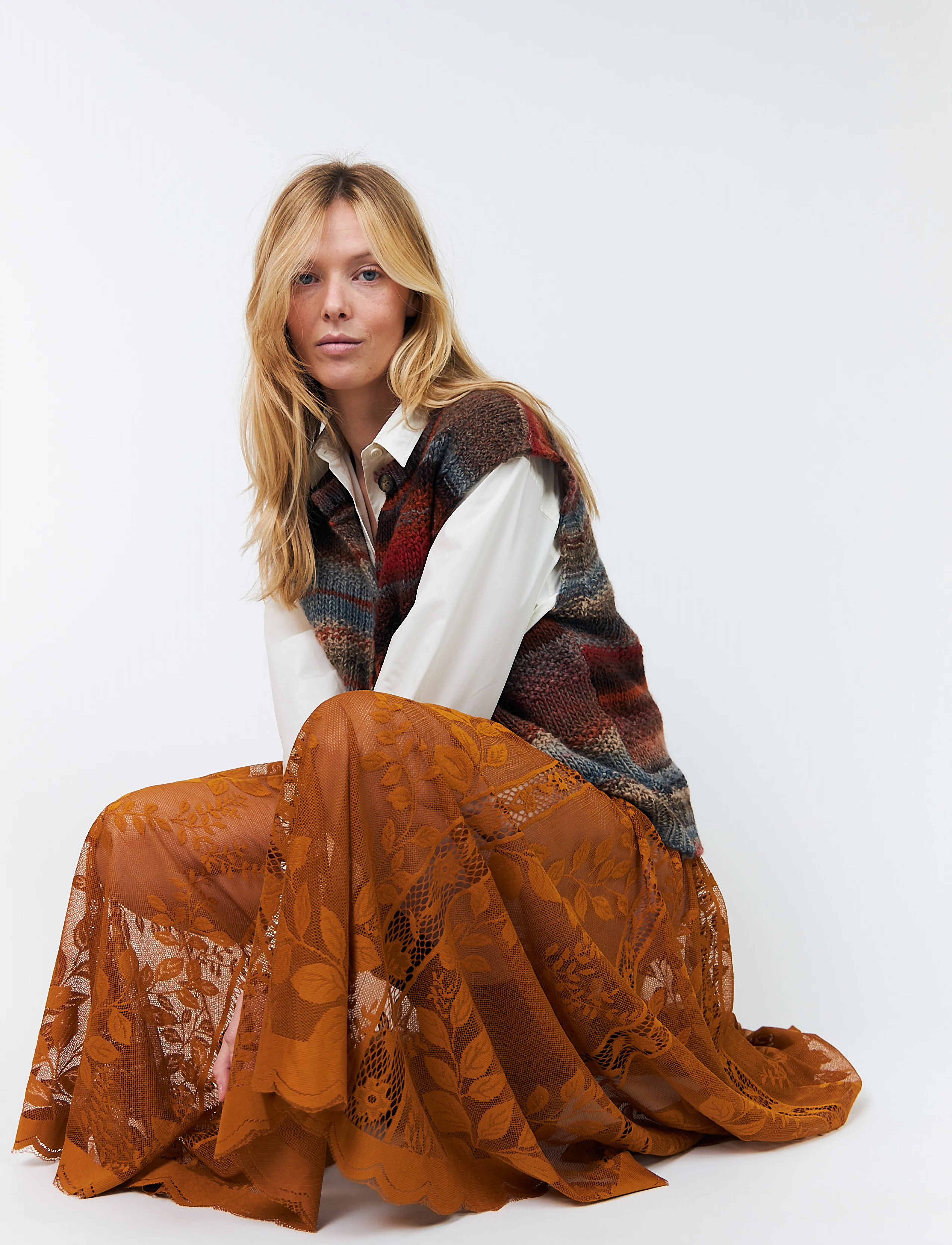 Lollys Laundry - CollinsLL Midi Skirt - maxikjolar - rust - 4