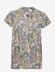 Lollys Laundry - Heather Top - short-sleeved blouses - 74 flower print - 0